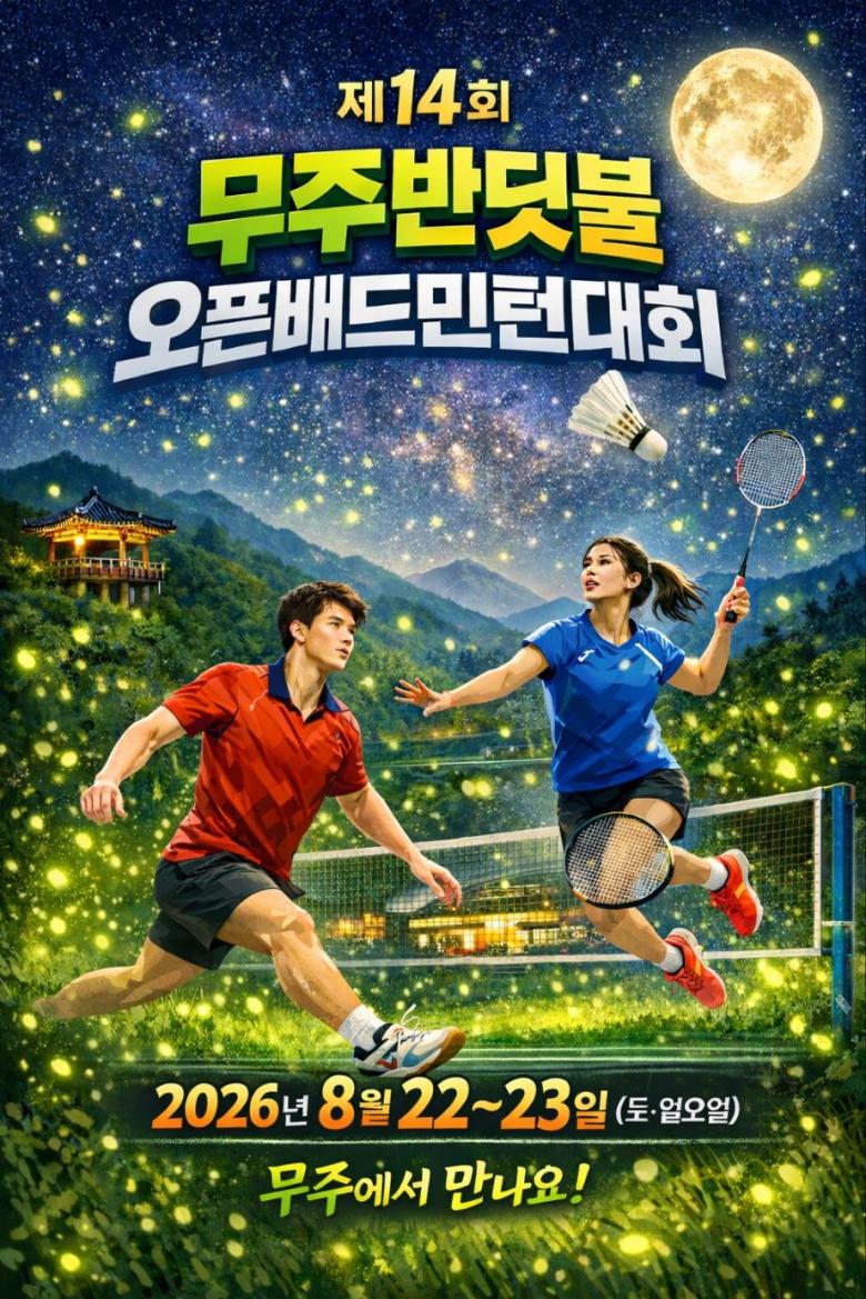 제14회 무주반딧불 오픈 배드민턴대회 - 이미지 1
