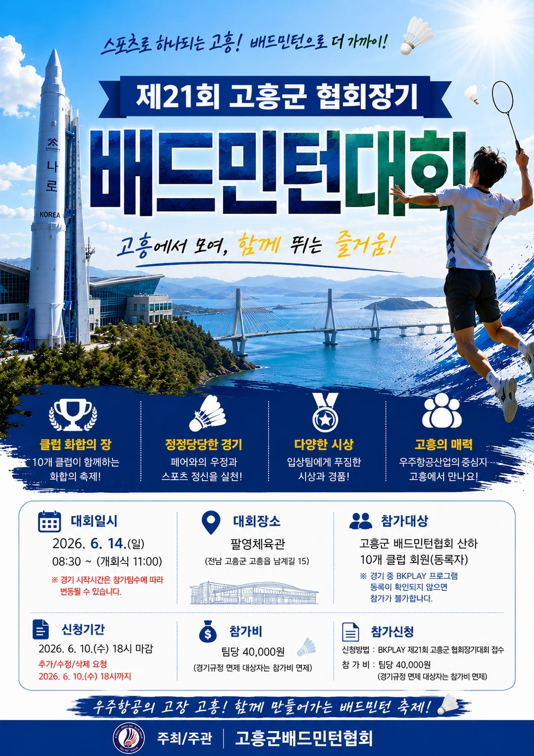 제21회 고흥군 협회장기 배드민턴대회